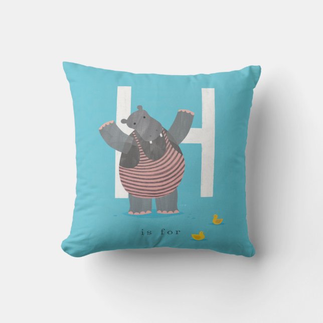 H is for... throw pillow (Front)