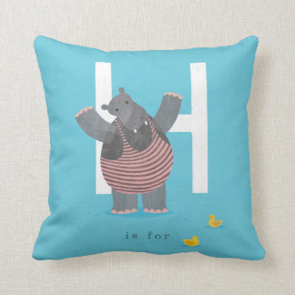 H is for... throw pillow