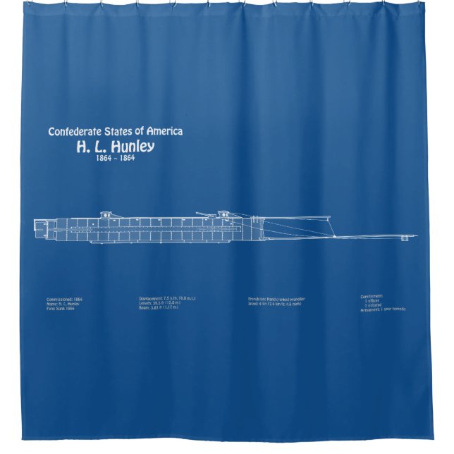 H. L. Hunley - Ship Blueprint Plans ABD (Front)