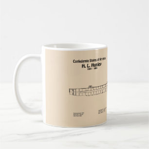 H. L. Hunley - Ship Blueprint Plans SD Coffee Mug