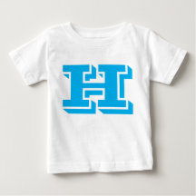 H Letter Design T-shirt 