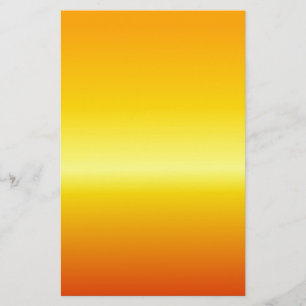 H Linear Gradient - Orange, Yellow, Red Stationery