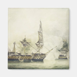 H.M.S. Victory at the Battle of Trafalgar, 1805, ( Magnet