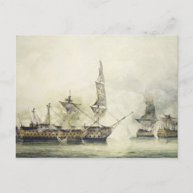 H.M.S. Victory at the Battle of Trafalgar, 1805, ( Postcard (Front)