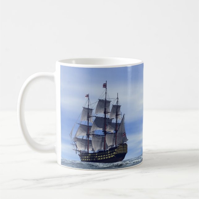 H M S Victory Coffee Mug (Left)