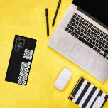 H. Metal Translucent-Wht Samsung Galaxy Case<br><div class="desc">This graphic text,  displayed in glowing,  block letters,  in black,  grey,  and white,  is a (street) term,  that suggests,  an immediate need,  for knowledge,  and wisdom-also,  is an educational pun,  for higher learning.</div>