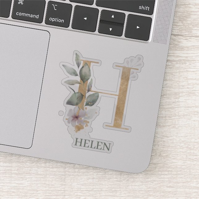 H Monogram Floral Personalized (Detail)