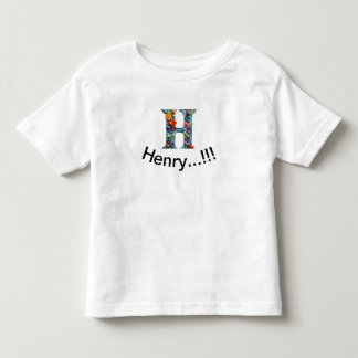 H, named toddler t-shirt