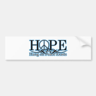 H.O.P.E - Hang On Peace Exists Bumper Sticker