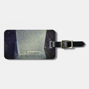 H.P. Lovecraft Final Resting Place - Providence RI Luggage Tag