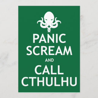 H.P. Lovecraft Party Invitations - Call Cthulhu