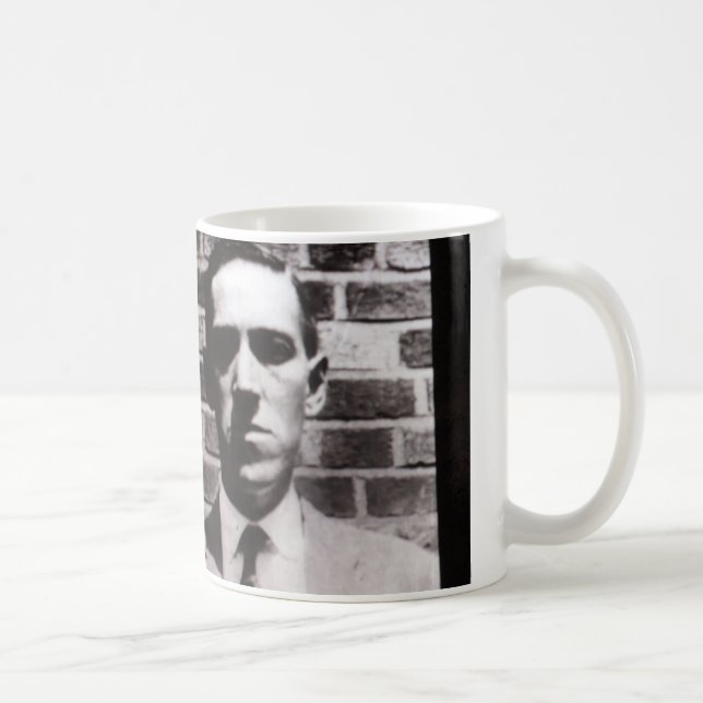H.P. Lovecraft portrait mug (Right)