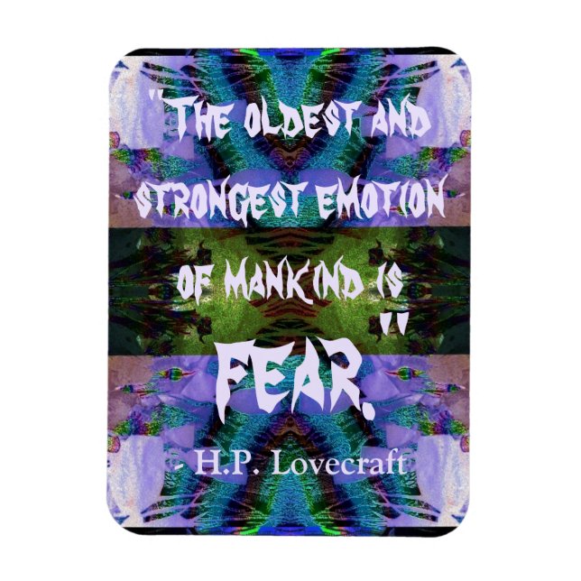 H.P. Lovecraft Quote Magnet (Vertical)
