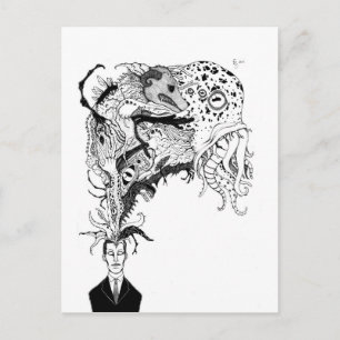 H.P. Lovecraft's monsters Postcard