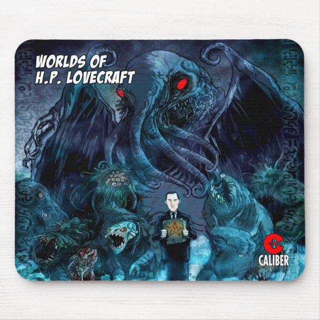 H.P. Lovecraft's Worlds mouse pad (Front)