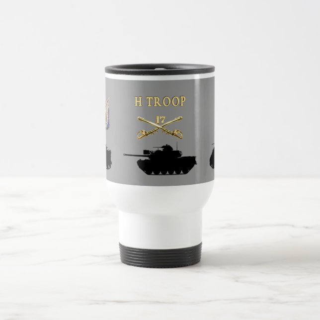H Troop 17th Cavalry AFVs Mug (Center)