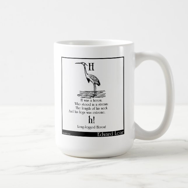 H was a heron coffee mug (Right)