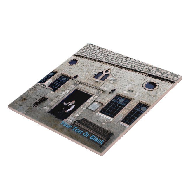 Ha-Ari Ashkenazi Shul - Tzfat Tile (Side)