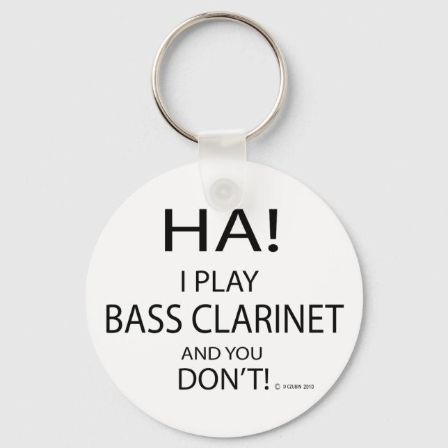 Ha Bass Clarinet Keychain (Front)