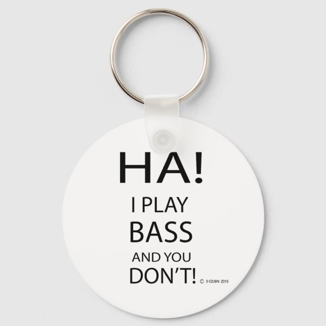 Ha Bass Keychain (Front)