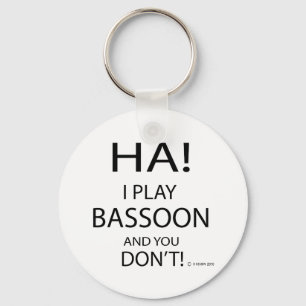 Ha Bassoon Keychain