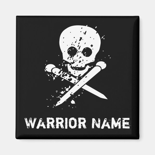 HA Custom Black Skull Magnet (Front)