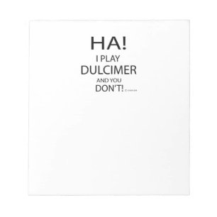 Ha Dulcimer Notepad