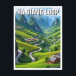 Ha Giang Loop Vietnam Travel Postcard<br><div class="desc">The Hà Giang Loop is a breathtaking motorbike route in northern Vietnam, renowned for its dramatic scenery, ethnic diversity, and sense of adventure. Winding through the rugged mountains of Hà Giang province near the border with China, the loop typically spans 300-400 kilometres and takes around three to five days to...</div>