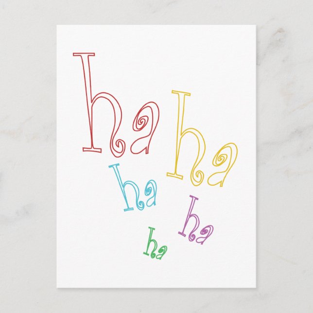 Ha ha ha! postcard (Front)