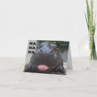 HA HA HA SAYS HIPPO BABY ON YOUR **60th Birthday"