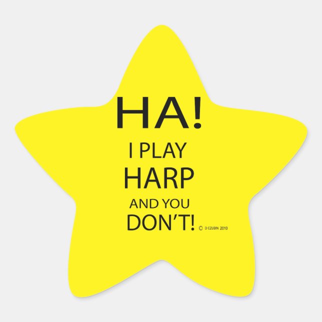 Ha Harp Star Sticker (Front)