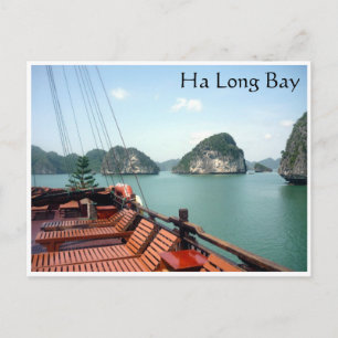 ha long bay boat postcard