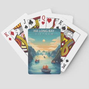 Ha Long Bay Vietnam Asia Vintage Travel Playing Cards