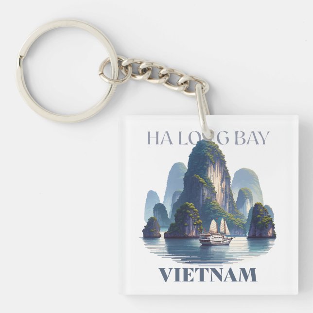 Ha Long Bay Vietnam Keychain (Front)