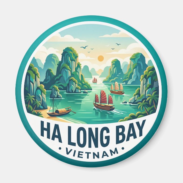 Ha Long Bay Vietnam Magnet (Front)