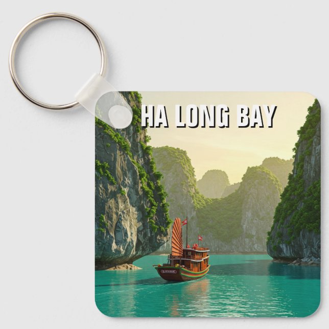 Ha Long Bay Vietnam Travel Keychain (Front)