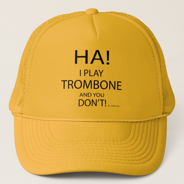 Ha Trombone Trucker Hat (Front)
