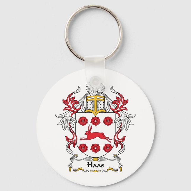Haas Family Crest Keychain (Front)