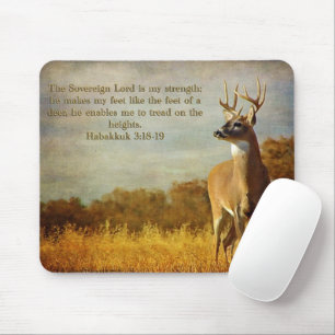 Habakkuk 3:18 Inspirational Mouse Pad