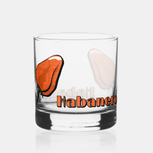 Habanero Chili Pepper Whiskey Glass