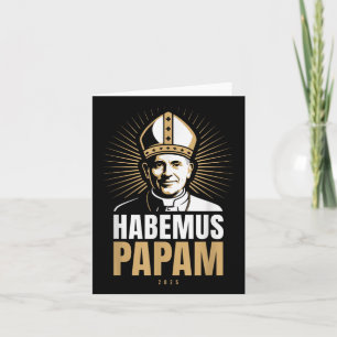 Habemus Papam 2025 Pope Election Rome Vatican Anno Card