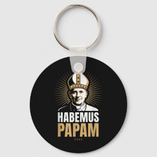 Habemus Papam 2025 Pope Election Rome Vatican Anno Keychain
