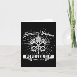 Habemus Papam Catholic Church New Pope Leo Xiv Card