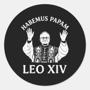 Habemus Papam Leo Xiv New Pope Catholic Church Ele Classic Round Sticker