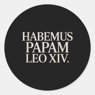 Habemus Papam Leo Xiv. Pope Classic Round Sticker