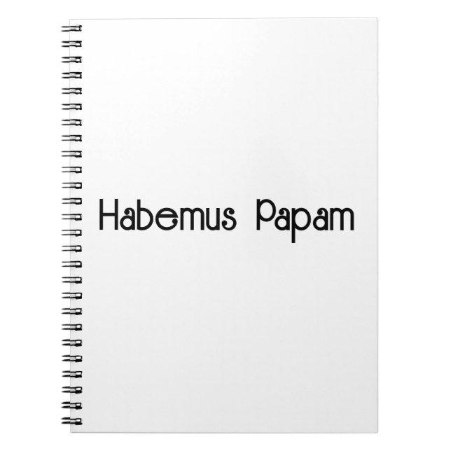 Habemus Papam Notebook (Front)