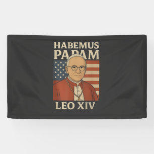 Habemus papam Pope Leo XIV Christian Church  Banner