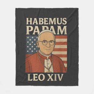 Habemus papam Pope Leo XIV Christian Church Fleece Blanket