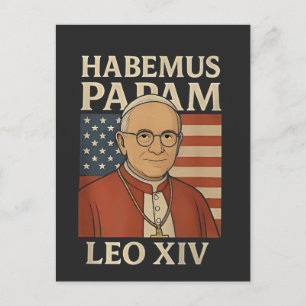 Habemus papam Pope Leo XIV Christian Church  Invitation Postcard