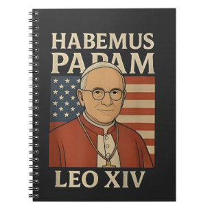 Habemus papam Pope Leo XIV Christian Church  Notebook